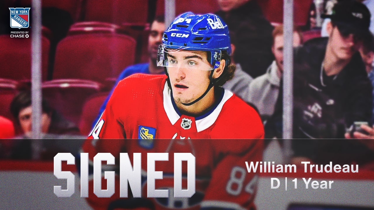 Rangers Agree to Terms with William Trudeau