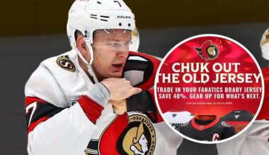 Ottawa Senators encourage fans to ‘Chuk out’ old Brady Tkachuk jerseys at team store