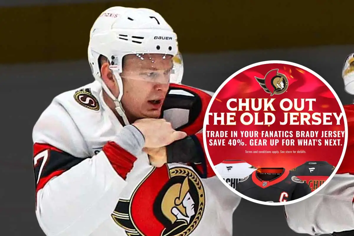 Ottawa Senators encourage fans to ‘Chuk out’ old Brady Tkachuk jerseys at team store