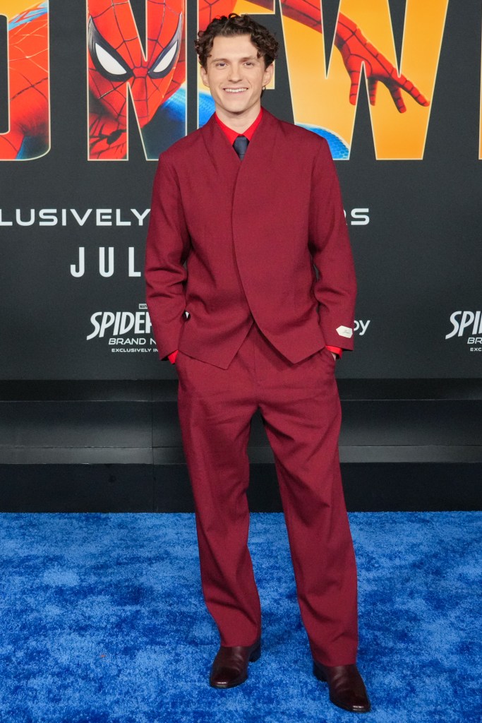 Tom Holland at the "Spider-Man: Brand New Day" premiere
