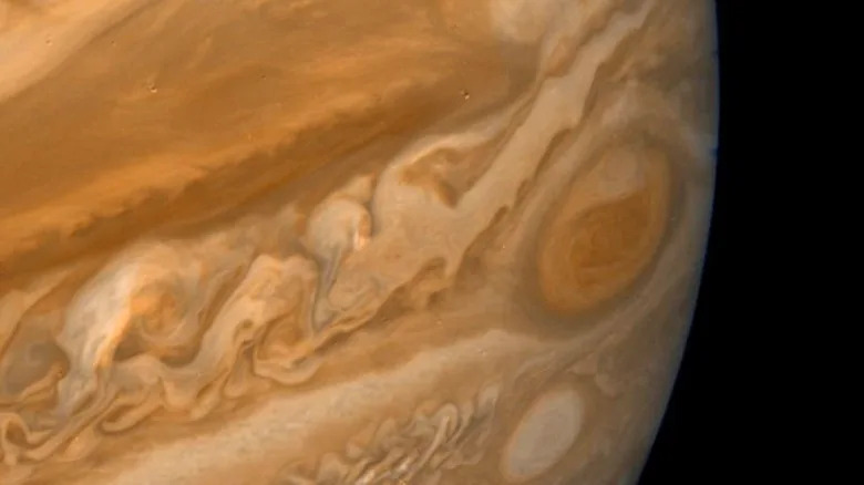 Jupiter's Great Red Spot captured by Voyager 2 in 1979.
