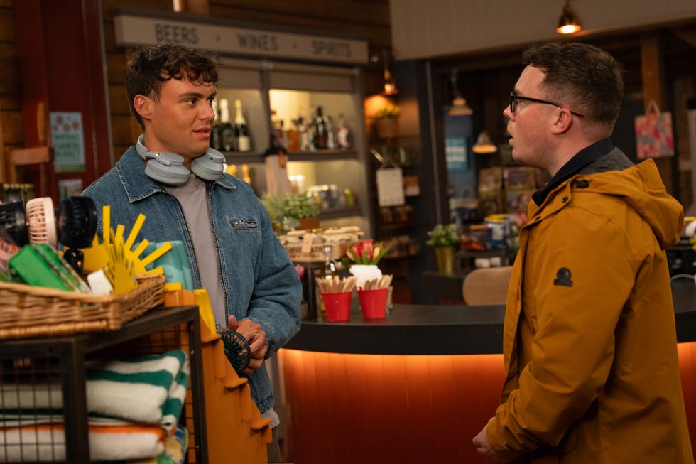 Lewis Barton, Vinny Dingle, Emmerdale lewis barton, vinny dingle, emmerdale