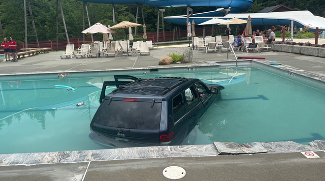 vehicle into pool at smugglers notch resort in jeffersonville on july 13, 2026 vehicle into pool at smugglers notch resort in jeffersonville on july 13, 2026