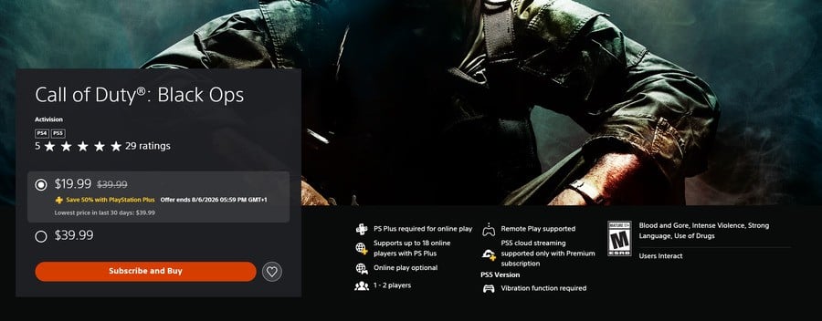 Call of Duty: Black Ops 1 + 2 PS5 PS4 2