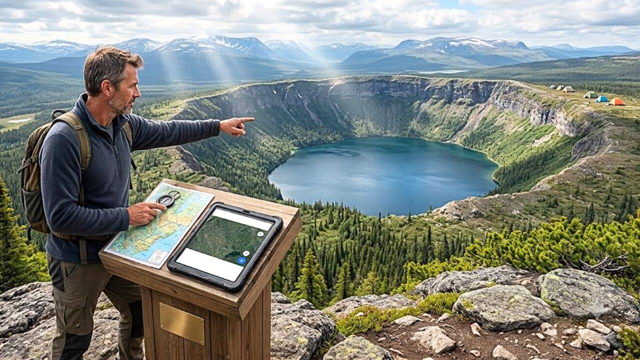 PC: AI Generated Canadian man noticed a strange hole on Google Maps while planning a camping trip, and it turned out to be a 390-million-year-old meteor crater