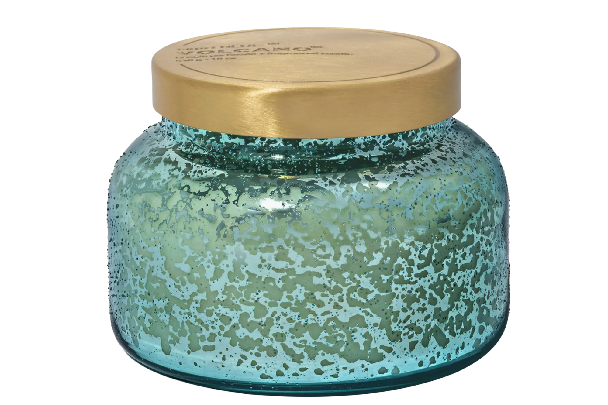 Capri Blue Volcano Mercury Glass Candle.