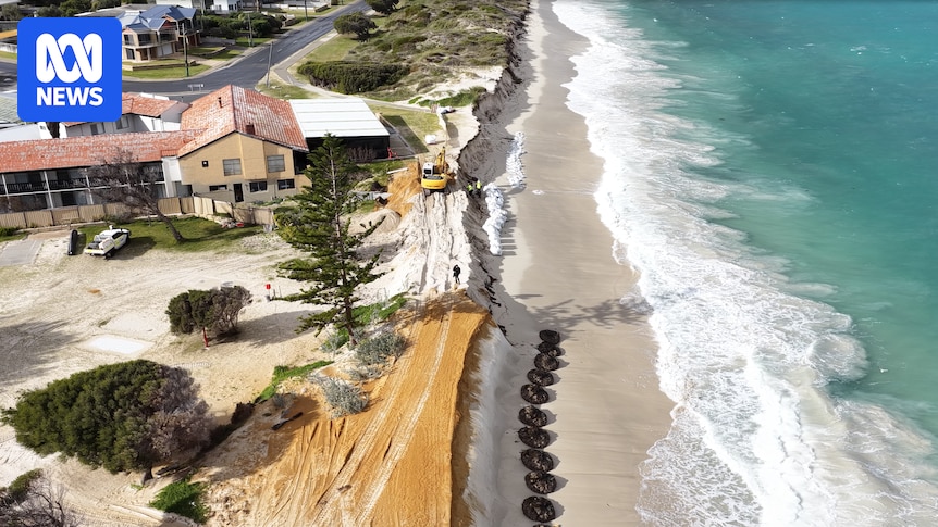 Lancelin residents try to self-fund sea wall to stop imminent erosion
