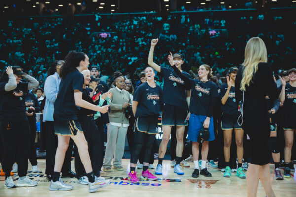 June 30th, 2026; New York Liberty defeat the Las Vegas Aces 93-85 to win the 2026 WNBA Commissioners Cup at Barclays Center in Brooklyn, NY (Photos by. Brandon Todd/New York Liberty)