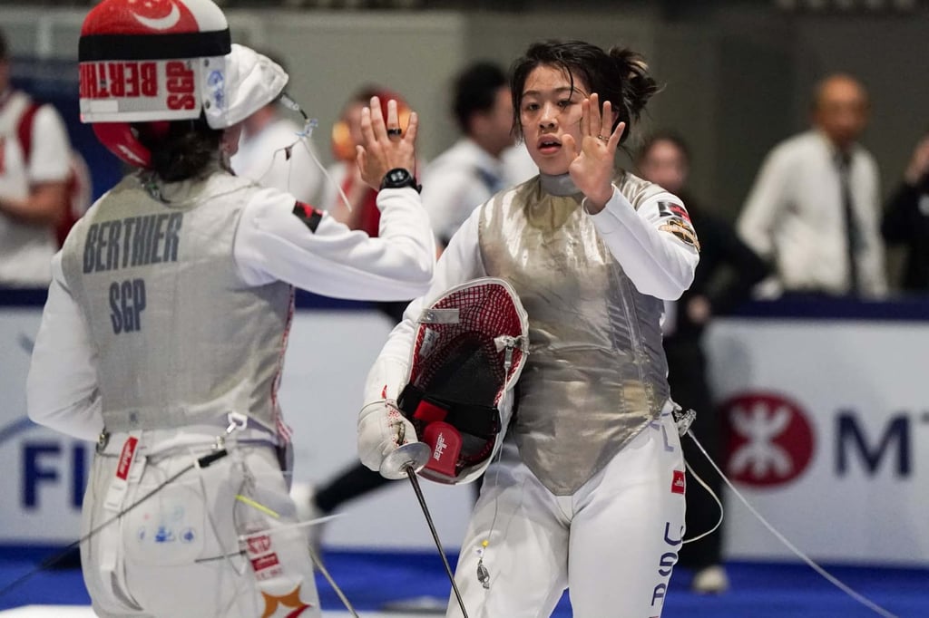 Jaelyn Liu (right) won the World Cup in Hong Kong in January 2025. Photo: Mike Chan