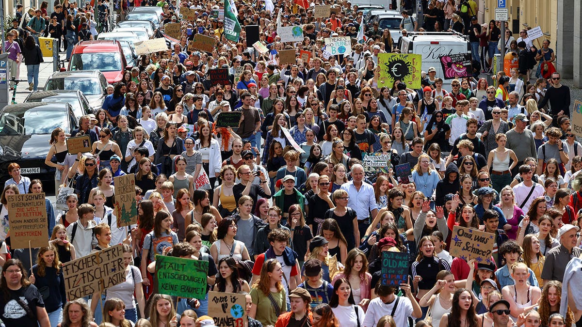 Protest for social and climate-friendly Europe, in Berlin