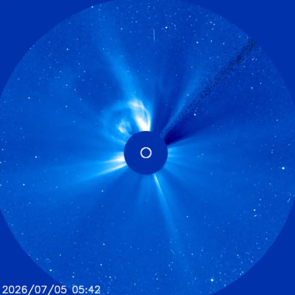 cme produced by x1.3 solar flare on july 4 2026
