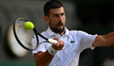 Novak Djokovic wife Jelena wears floral dress at Wimbledon