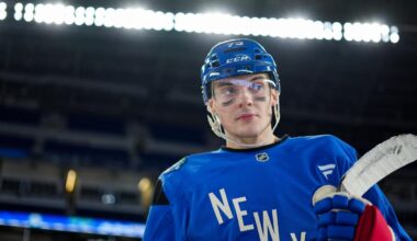 Matt Rempe has ‘a lot to prove’ in pivotal Rangers training camp