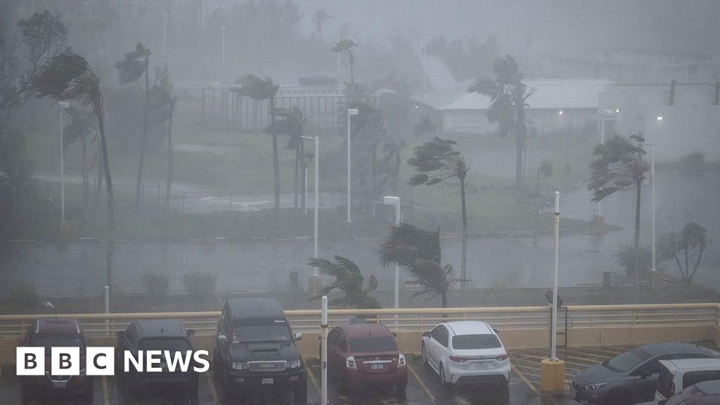 Super Typhoon Bavi makes landfall on US Pacific islands with huge wind gusts - BBC