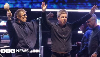 Oasis overtake The Beatles in all-time UK album chart - BBC
