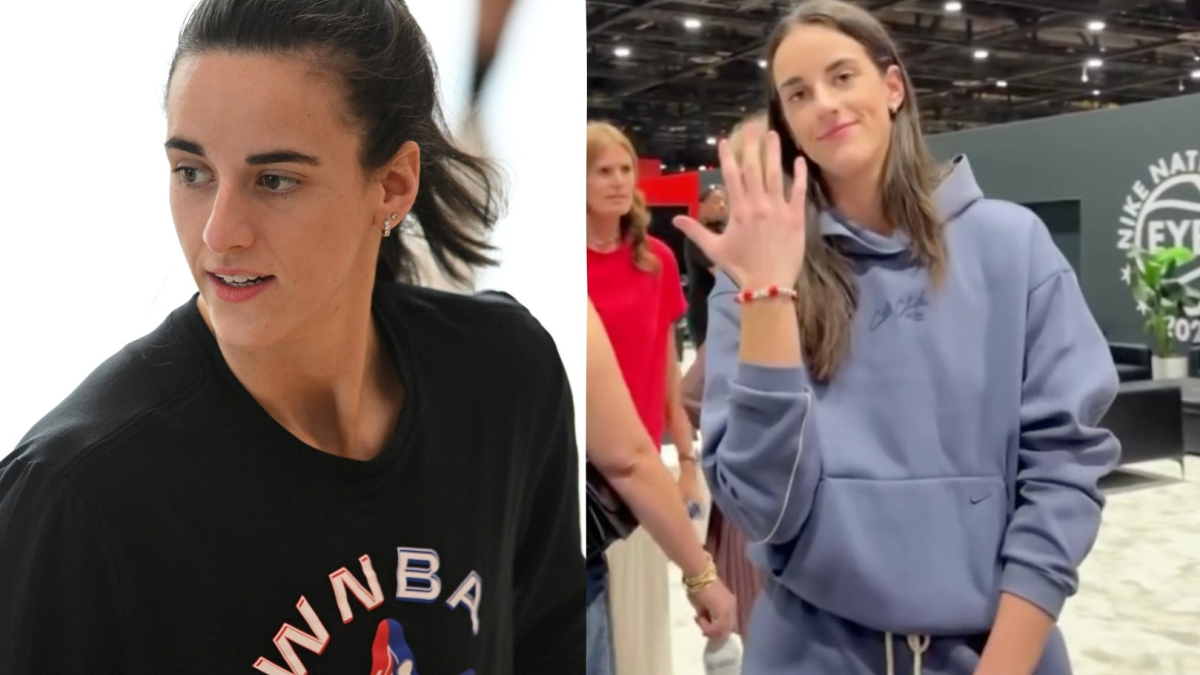 Caitlin Clark shows how to make a Fever friendship bracelet with fans loving the result