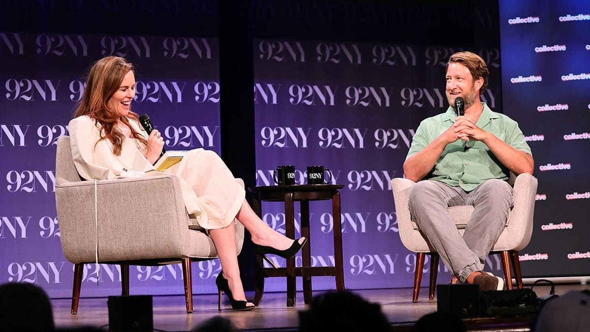 Erika Ayers Badan and Dave Portnoy standing together at 92NY in New York City