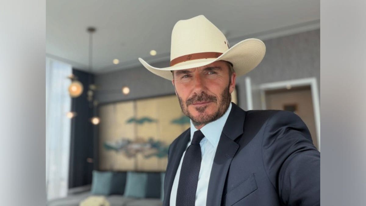 David Beckham in a cowboy hat in an Instagram photo shared in July 2026.