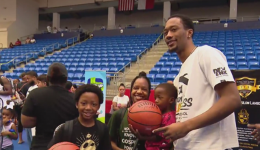 NBA forward and Duncanville native Ron Holland II gives back to his hometown at back-to-school event