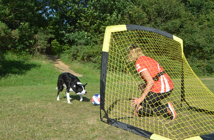 Simba scoring past Olga
