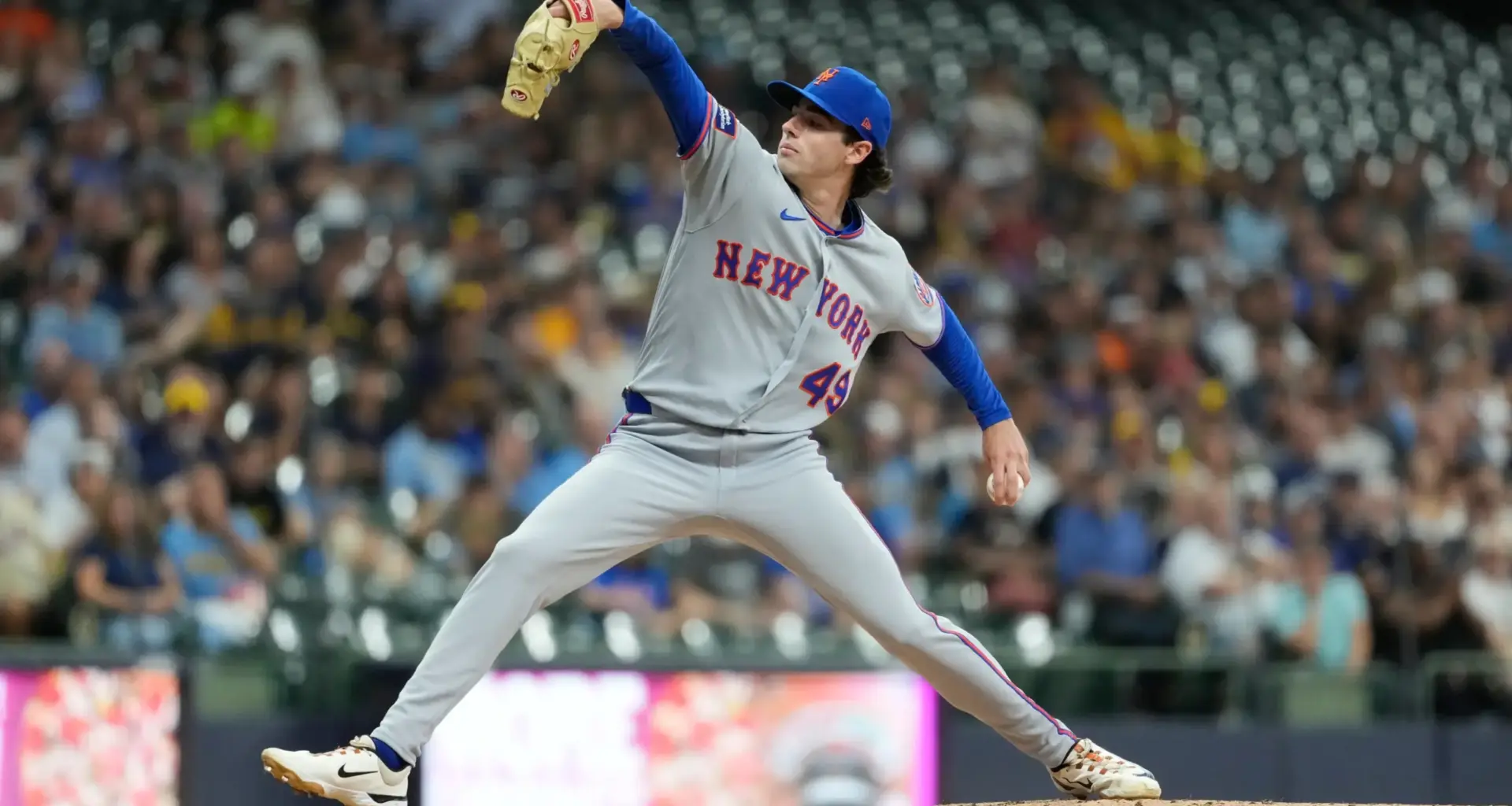 Zac Thornton gets his 1st career win as Mets shut out Brewers 4-0