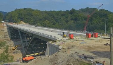 New Parkway East bridge being slid into place, PennDOT says