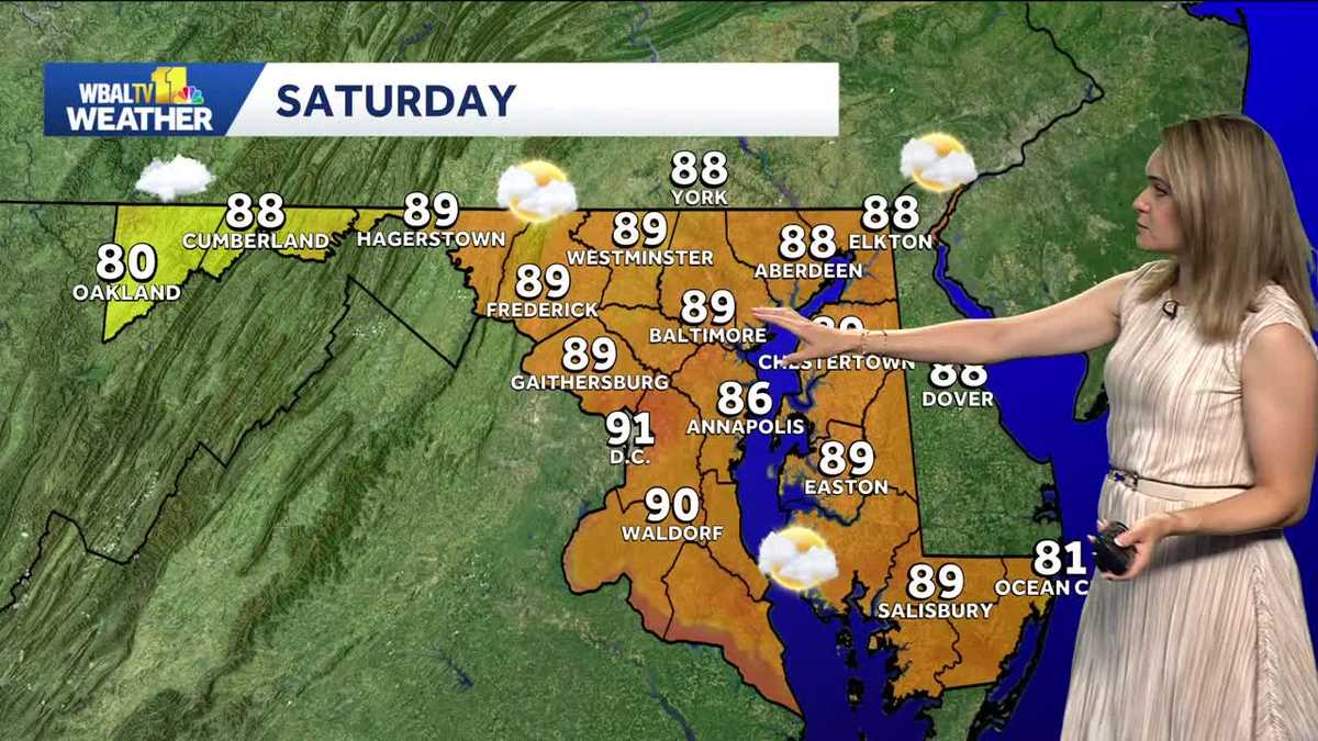 Baltimore Weather: Increasing humidity this weekend