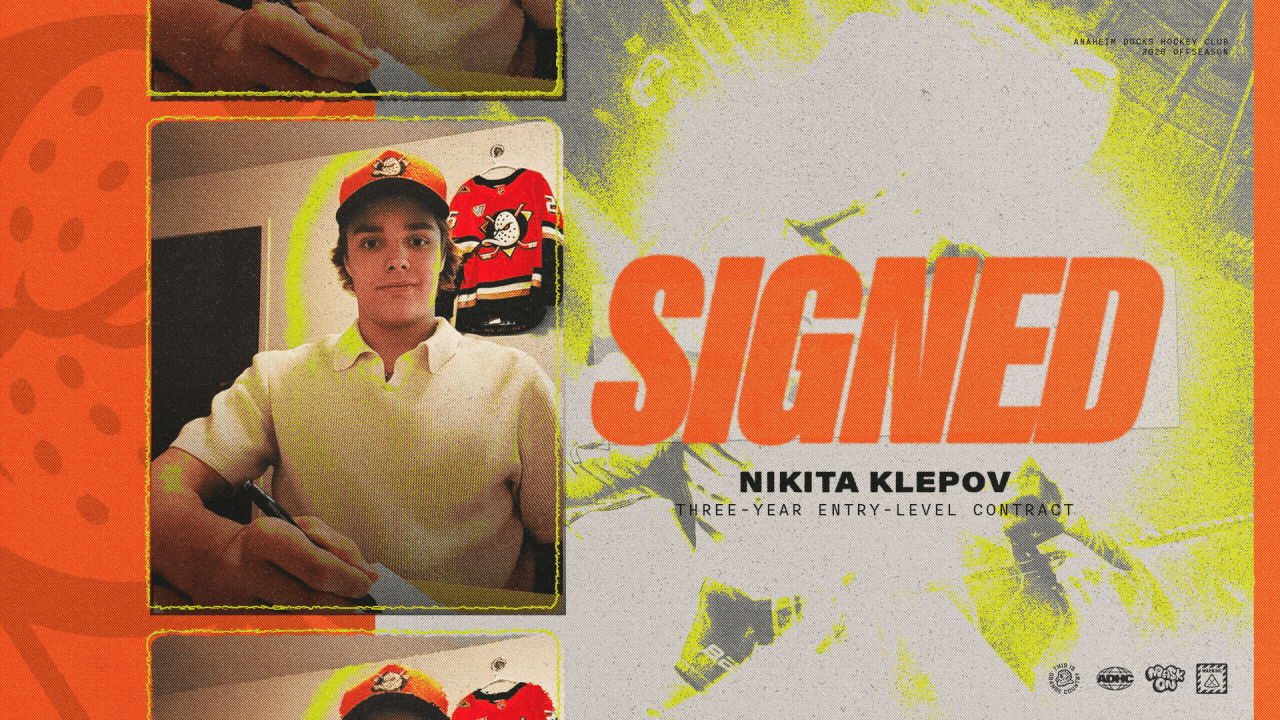 Ducks Sign Klepov to Three-Year Entry-Level Contract