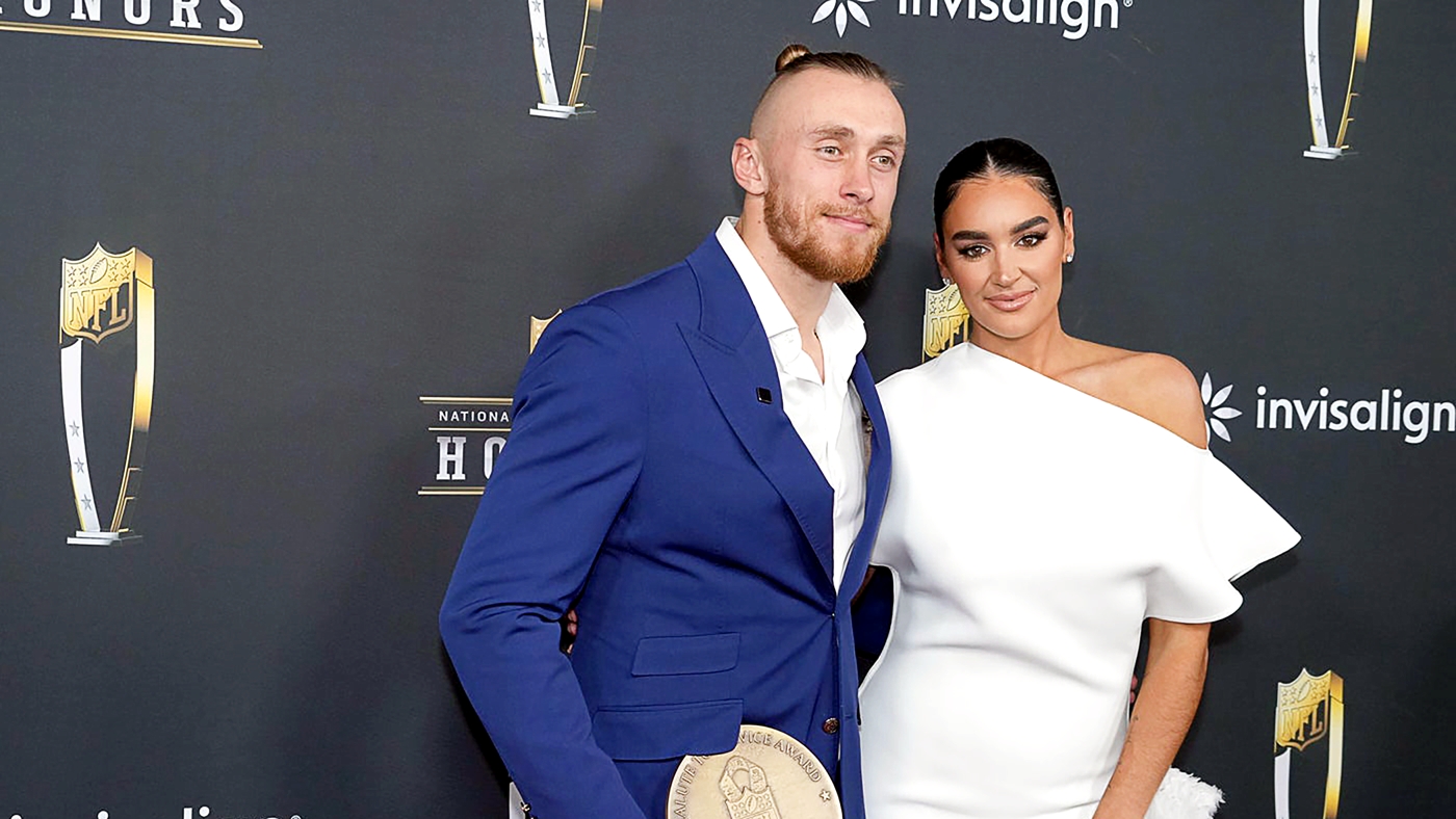 49ers' George and Claire Kittle share stunning photo from Taylor Swift and Travis Kelce's wedding