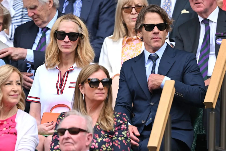 Julia Roberts and Daniel Moder attend the 2024 Wimbledon Championships.Credit: Getty Images