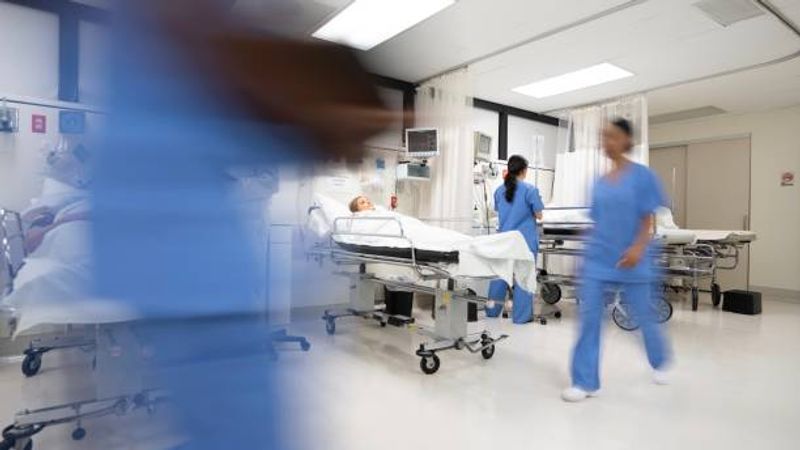 Doctors and nurses in hospital. Getty Images.