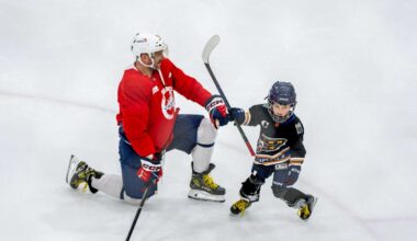Alex Ovechkin says his sons fell in love with hockey on their own: ‘We don’t push them’