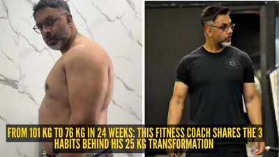 From 101 kg to 76 kg in 24 weeks: This fitness coach shares the 3 habits behind his 25 kg transformation