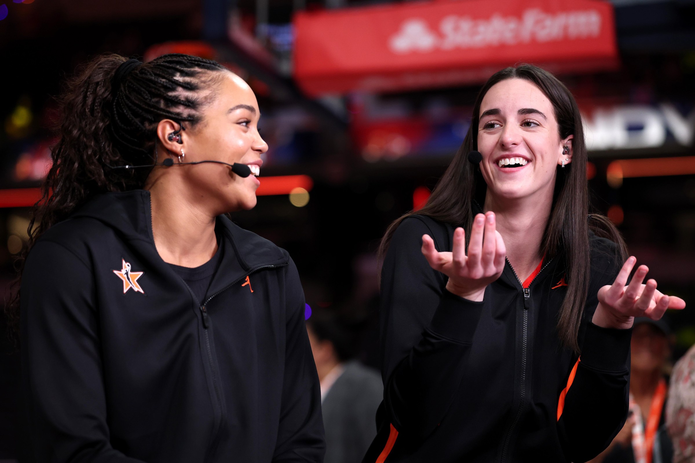 2025 WNBA All-Star captains Napheesa Collier and Caitlin Clark.
