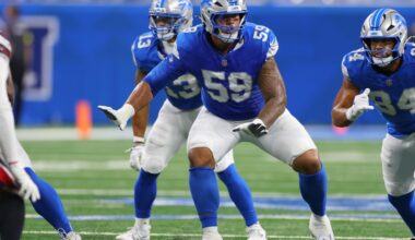 Lions OT Giovanni Manu oddly lands on injury list after camp practice