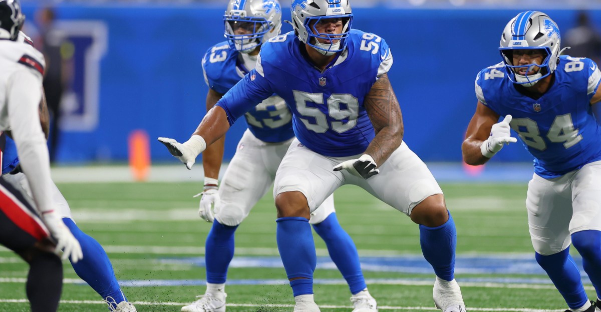 Lions OT Giovanni Manu oddly lands on injury list after camp practice