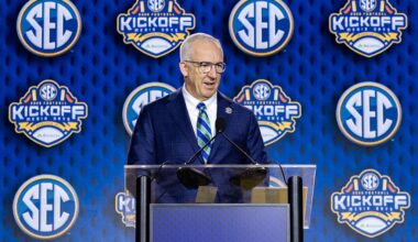 Greg Sankey addresses SEC breakaway talk as Michigan tries to steal spotlight with AD Warde Manuel decision