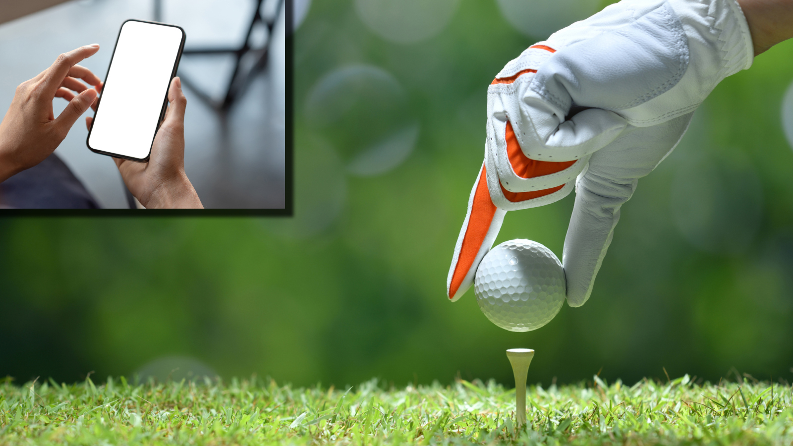 golfer receiving text messages