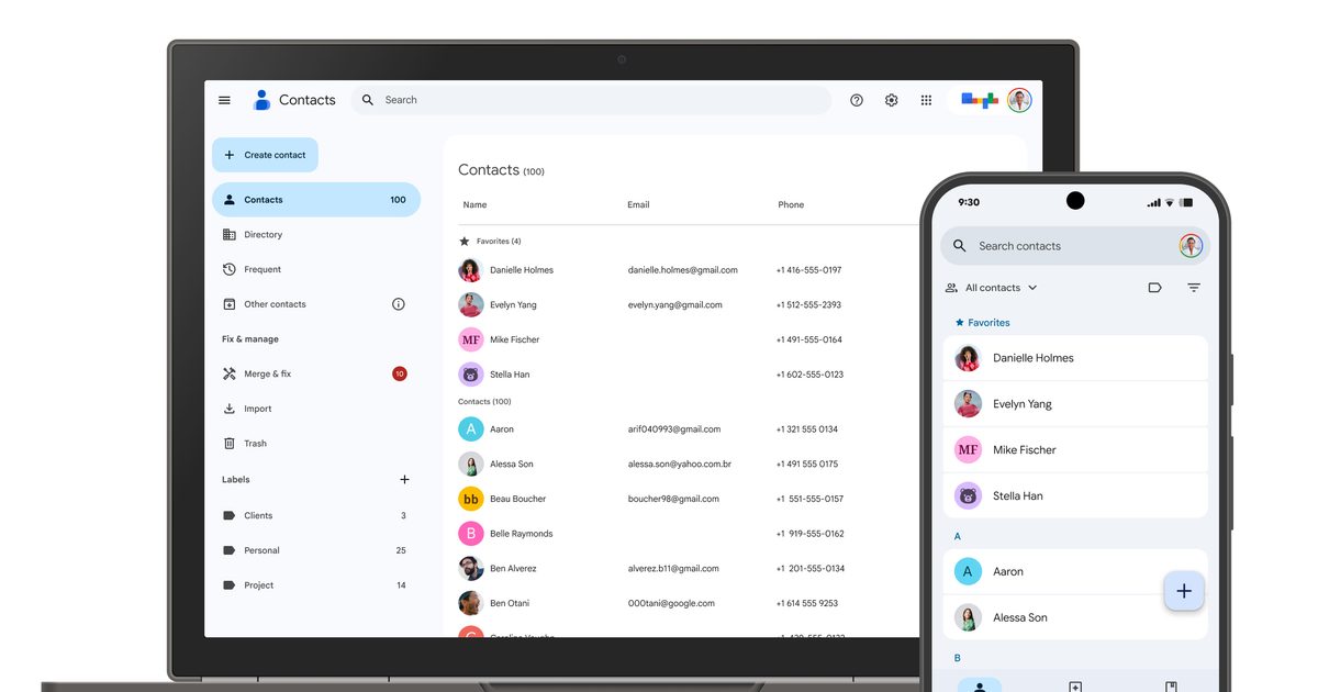 Google Contacts borrows a handy iPhone trick to make sharing your number easier