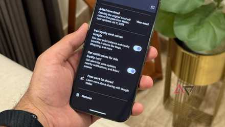 Google Wallet toggle for getting notifications related to passes and cards based on location