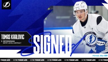 Lightning sign defenseman Tomas Kralovic to a three-year, entry-level contract