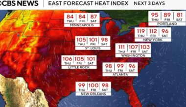 This July 4th could be hottest ever in parts of U.S. Maps show the forecast expected to break records.