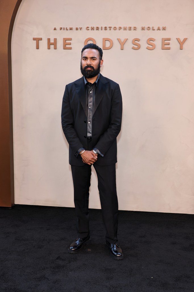 Himesh Patel at the New York premiere of "The Odyssey"