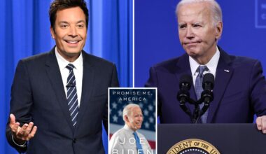 Jimmy Fallon takes dig at upcoming Biden memoir, jokes Kamala Harris wrote epilogue