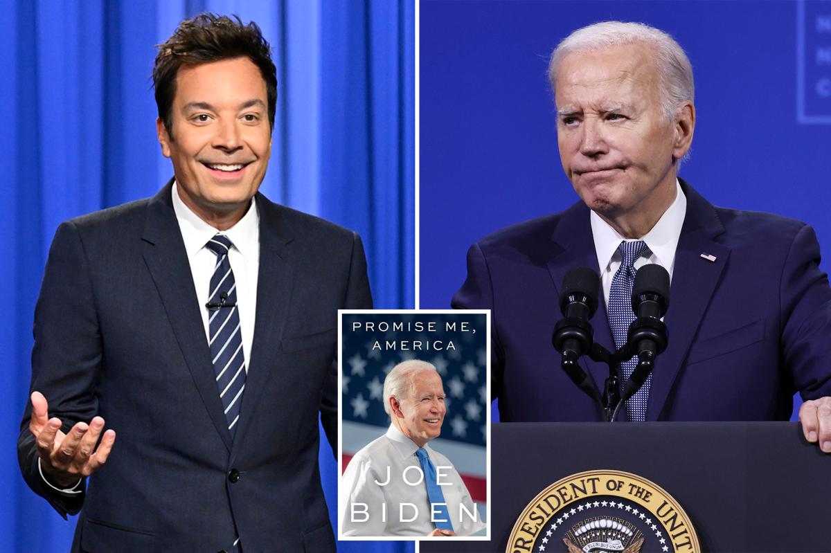 Jimmy Fallon takes dig at upcoming Biden memoir, jokes Kamala Harris wrote epilogue