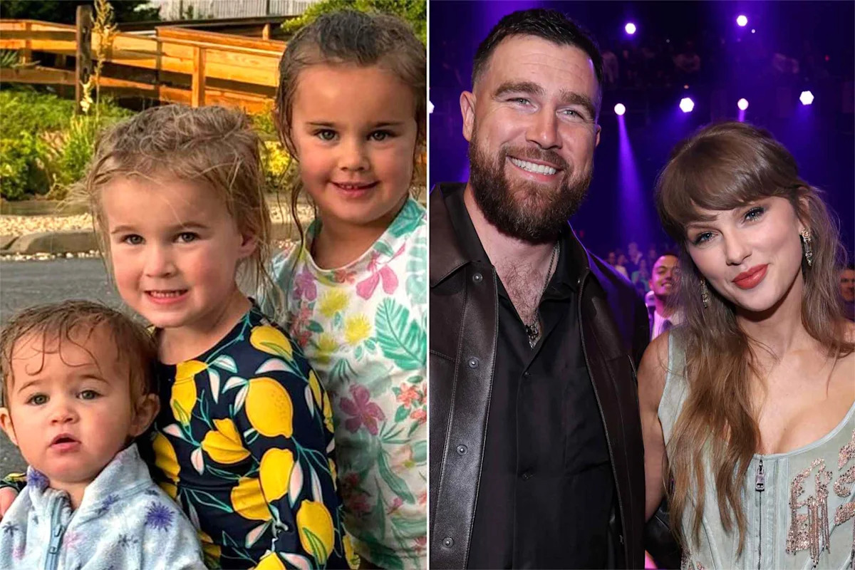 Jason Kelce’s four daughters were Taylor Swift and Travis Kelce’s flower girls