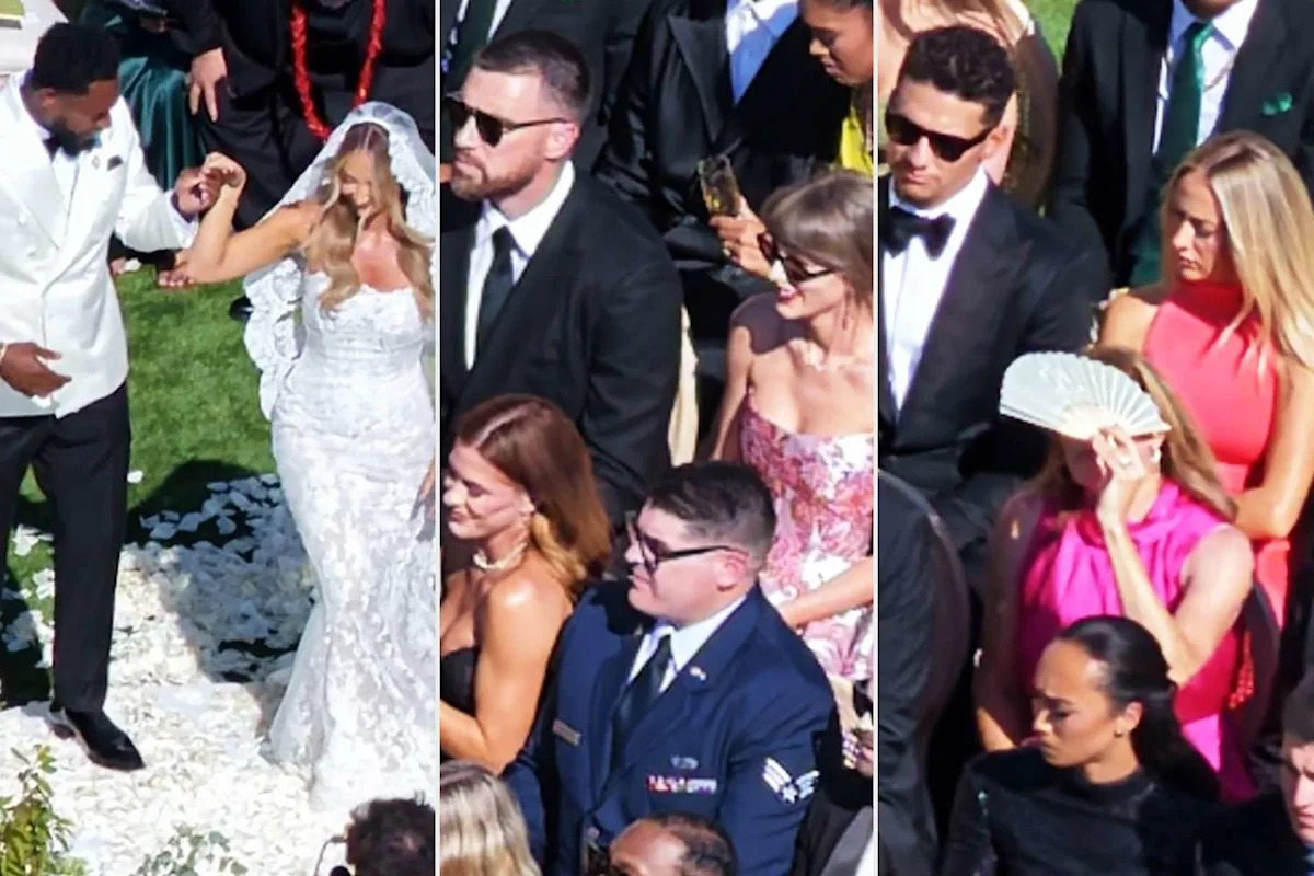 Inside JuJu Smith-Schuster and Laura Kruk’s Wedding, Attended by Taylor Swift, Travis Kelce, Patrick Mahomes and More