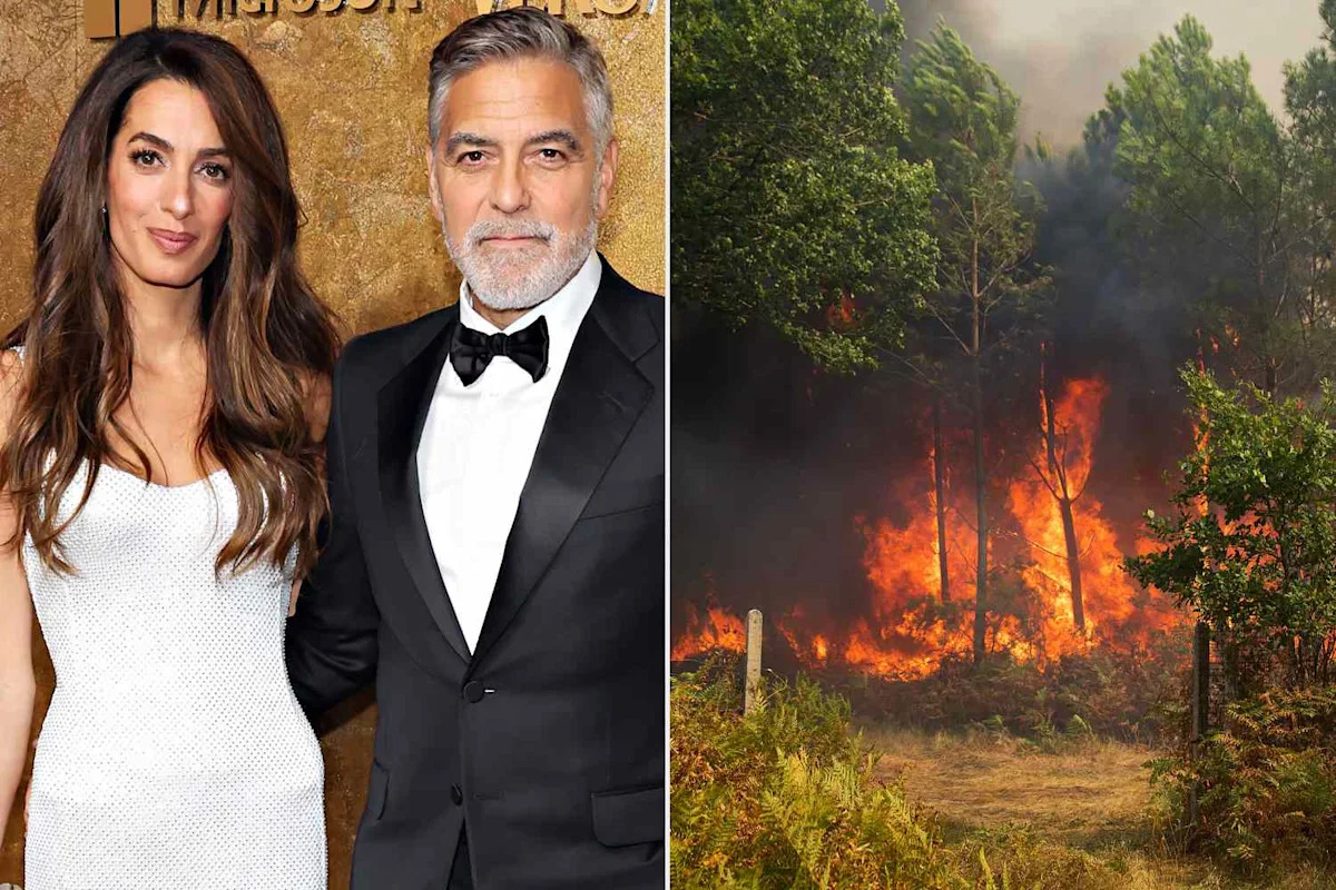 George and Amal Clooney Forced to Evacuate Home in France as Wildfires Burn: ‘We Love Brignoles and Our Friends Who Live There’