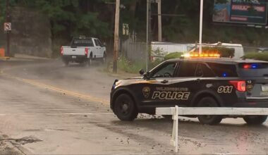 Water main break shuts down part of Parkway East detour in Wilkinsburg – WPXI