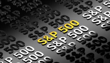An image depicting stamped lettering reading "S&P 500."